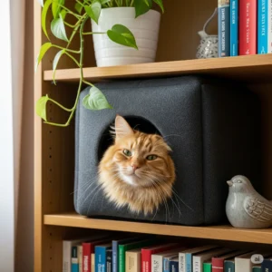 ④猫が安心できる「隠れ場所」の用意